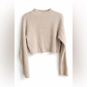 La Hearts Cream Knit Sweater